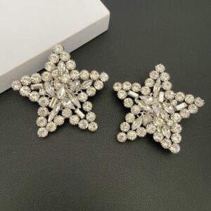 #510 Exclusive High-Class Fashion Star-shaped Crystal Ear Hooks