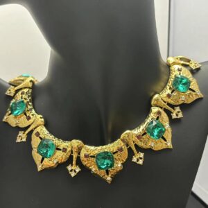 #514 Rare and Sophisticated Retro Exaggerated Lapis Lazuli Collar Chain